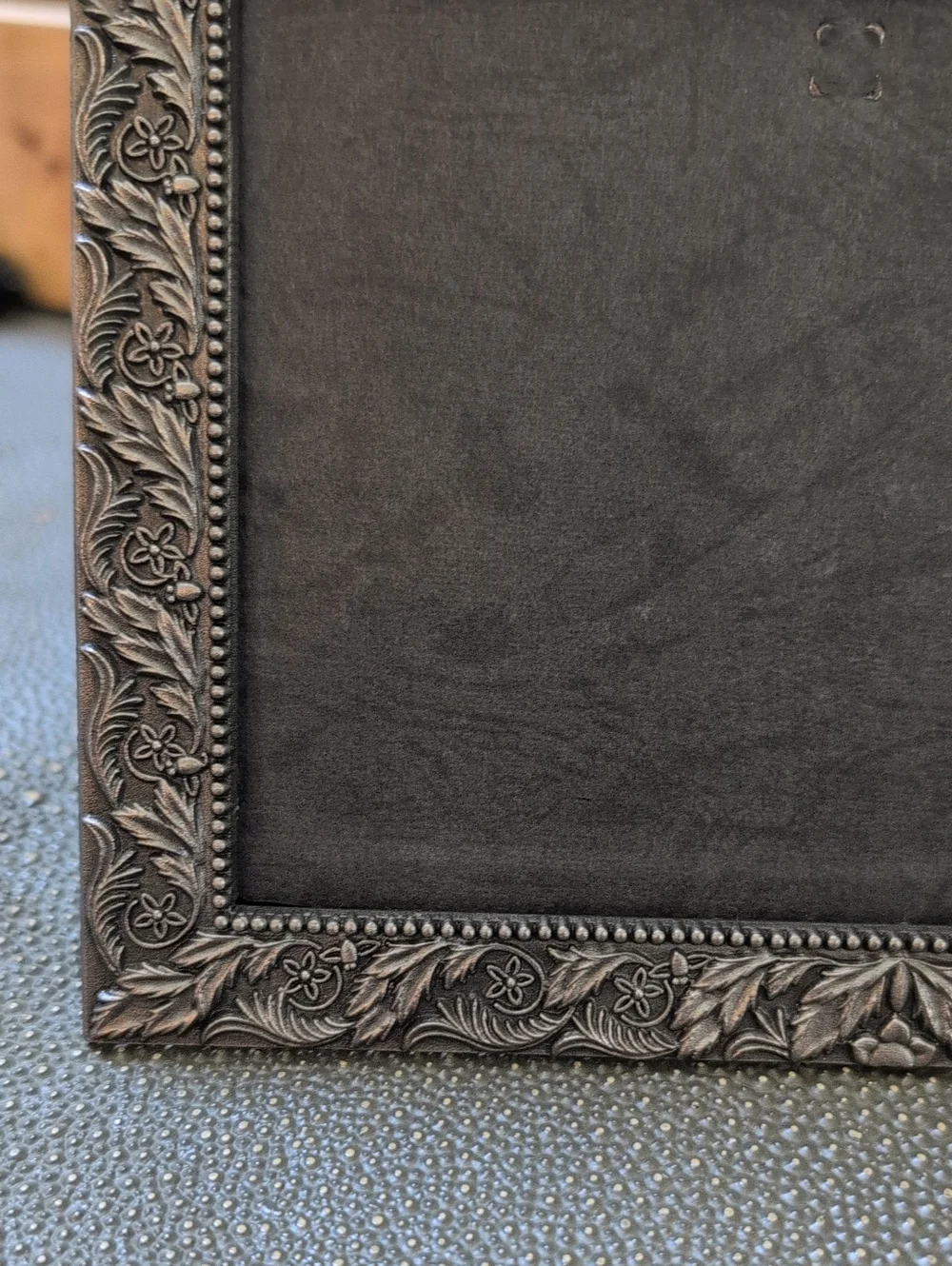Ornate Silver Metal Decorative Photo Frame Classic Accent 6.5